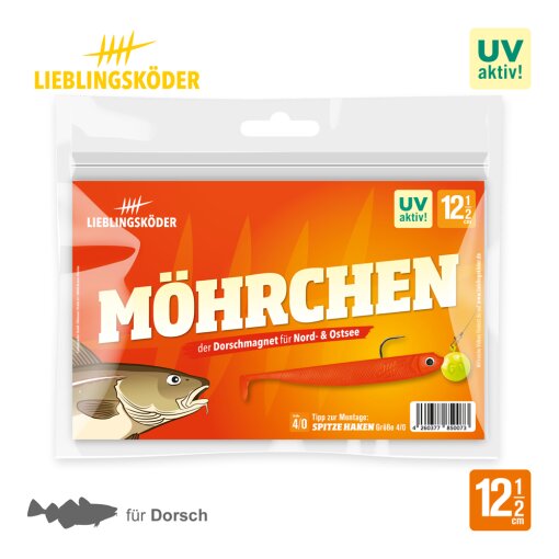 Gummifisch Set Dorsch - Starterset klein