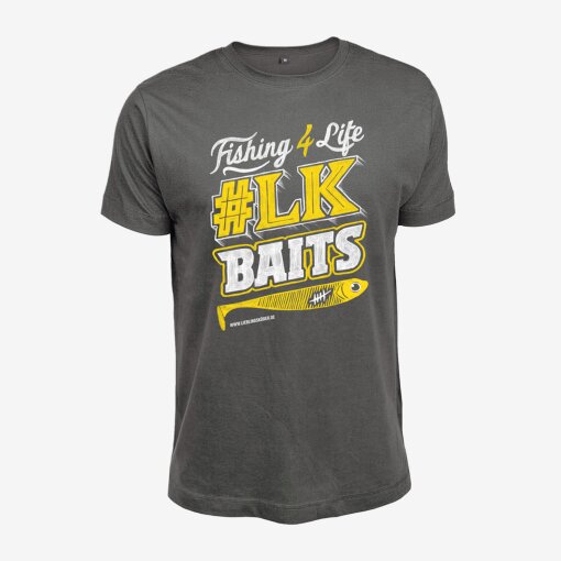 Fishing 4 Life! T-Shirt - dunkelgrau XL