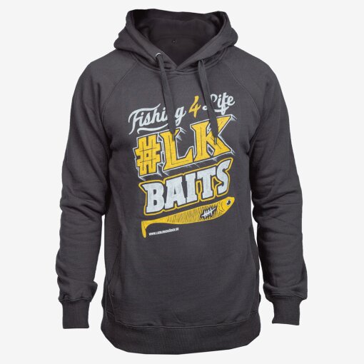 Fishing 4 Life! Hoodie - dunkelgrau S