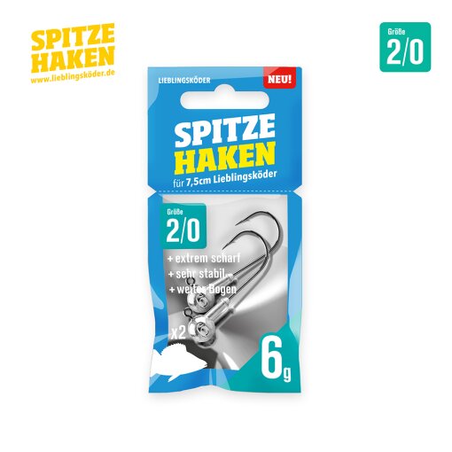 Spitze Haken 2/0 6g