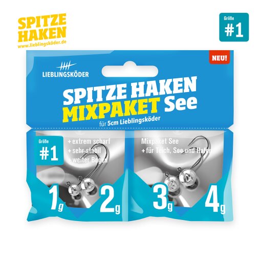 Spitze Haken #1 Mixpaket See