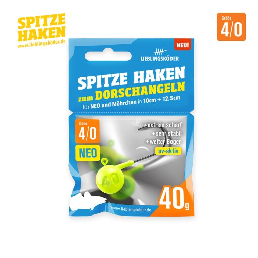 Spitze Haken 4/0 40g NEO