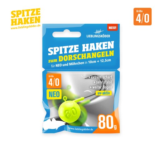 Spitze Haken 4/0 80g NEO